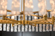 Cyan - 11627 - Six Light Chandelier - Nobel - Aged Brass