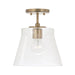 Capital Lighting - 346912AD - One Light Pendant - Baker - Aged Brass