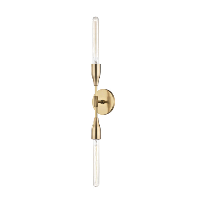 Mitzi - H116102-AGB - Two Light Wall Sconce - Tara - Aged Brass