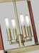 Generation Lighting - LC1134TWB - Four Light Lantern - Hadley - Time Worn Brass