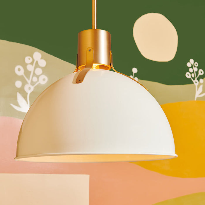 Argo Pendant in White by Hinkley Lighting-Background colorful shapes