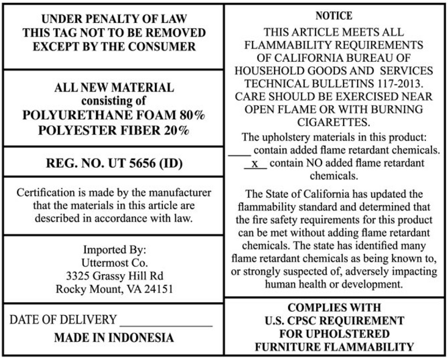 Bolster Back Dining Chair Black-Furniture-Uttermost-Lighting Design Store