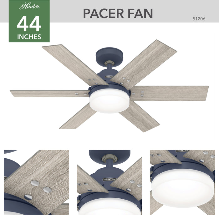 Pacer 44" Ceiling Fan-Fans-Hunter-Lighting Design Store