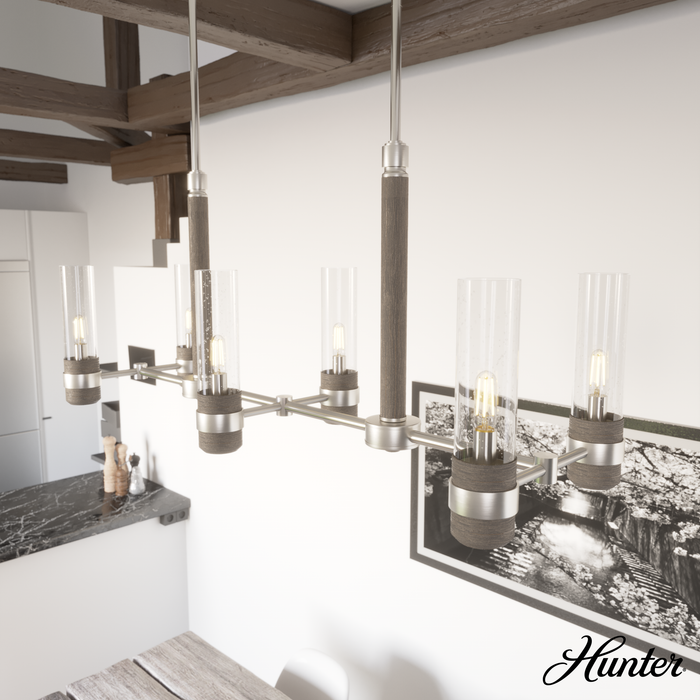 River Mill Chandelier-Linear/Island-Hunter-Lighting Design Store