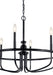 Kichler - 52304BK - Six Light Chandelier - Capitol Hill - Black