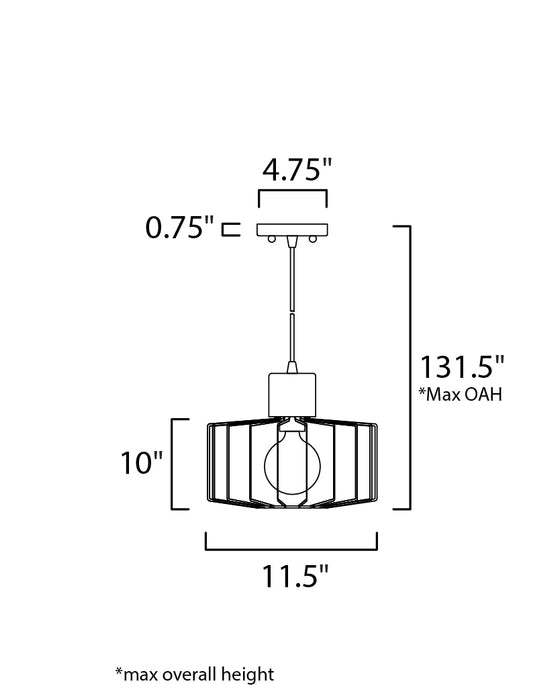 Bjorn Pendant-Mini Pendants-Maxim-Lighting Design Store