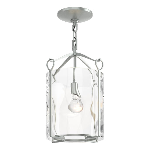 Bow One Light Semi-Flush Mount Vintage Platinum