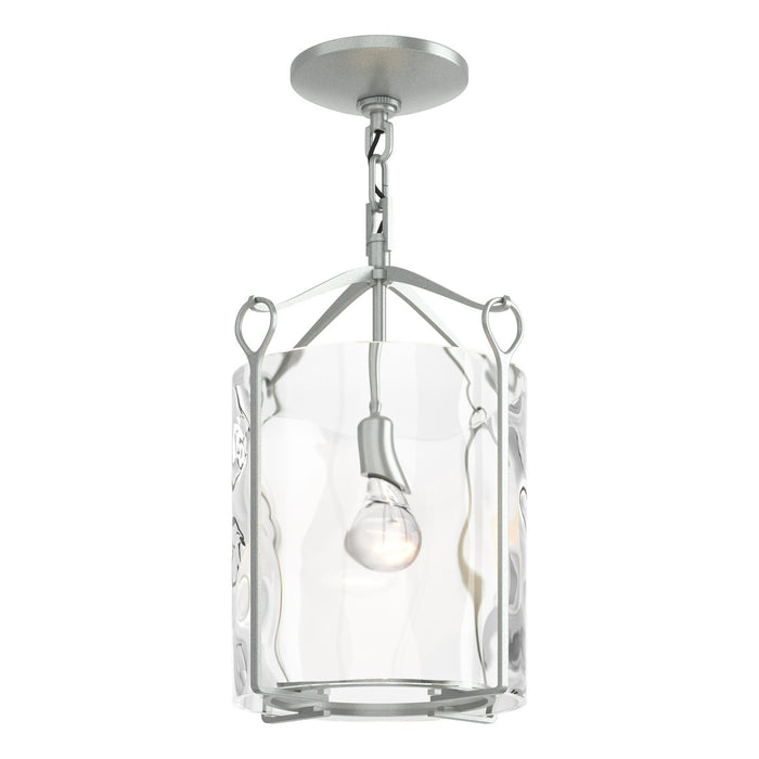 Hubbardton Forge - 121140-SKT-82-LL0137 - One Light Semi-Flush Mount - Bow - Vintage Platinum