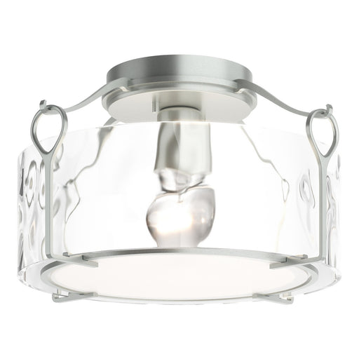 Bow One Light Semi-Flush Mount Vintage Platinum