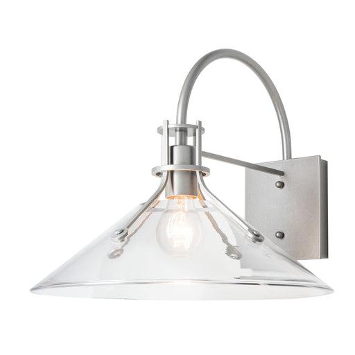 Henry One Light Outdoor Wall Sconce Coastal Burnished Steel