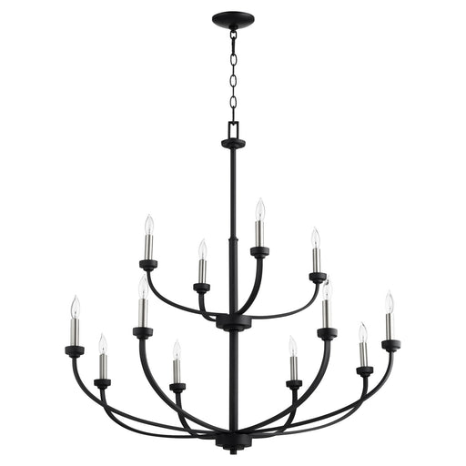 Reyes 12 Light Chandelier Textured Black