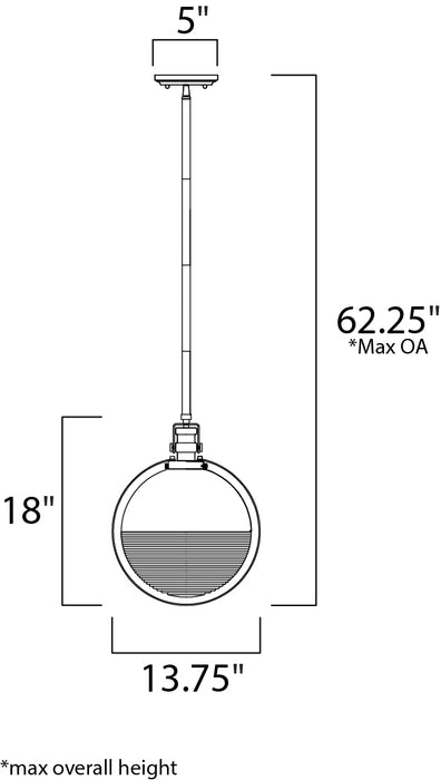Axiom LED Pendant-Mini Pendants-Maxim-Lighting Design Store