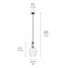 Kichler - 42047BK - One Light Pendant - Everly - Black