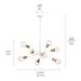 Kichler - 43118WH - Eight Light Chandelier - Armstrong - White