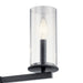 Kichler - 43997BK - Three Light Chandelier/Semi Flush - Crosby - Black