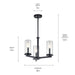 Kichler - 43997BK - Three Light Chandelier/Semi Flush - Crosby - Black