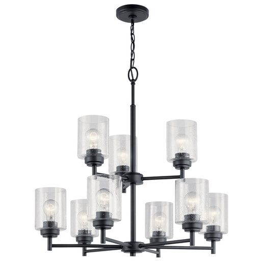 Kichler - 44031BK - Nine Light Chandelier - Winslow - Black