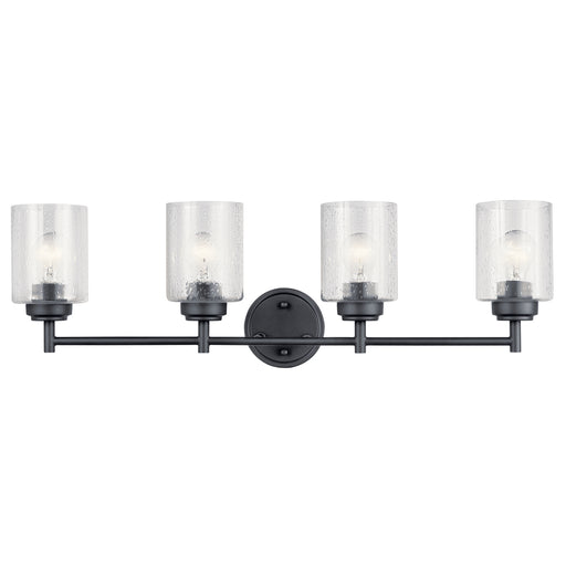 Kichler - 45887BK - Four Light Bath - Winslow - Black