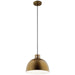 Kichler - 52153NBR - One Light Pendant - Zailey - Natural Brass