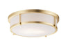 Maxim - 10270WTSBR - Three Light Flush Mount - Rogue E26 - Satin Brass