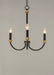 Maxim - 11373BKAB - Three Light Chandelier - Charlton - Black / Antique Brass