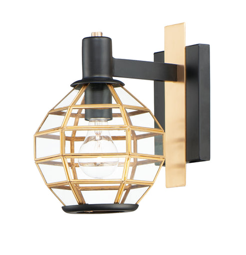 Heirloom One Light Outdoor Wall Lantern Black / Burnished Brass