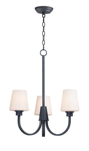 Shelter Three Light Chandelier Black