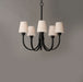 Maxim - 11825SWBK - Five Light Chandelier - Shelter - Black