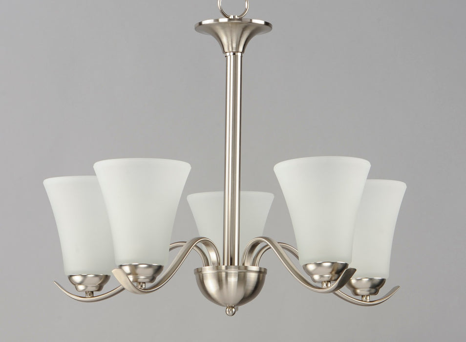 Maxim - 12075FTSN - Five Light Chandelier - Vital - Satin Nickel