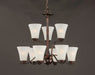 Maxim - 12076FTOI - Nine Light Chandelier - Vital - Oil Rubbed Bronze