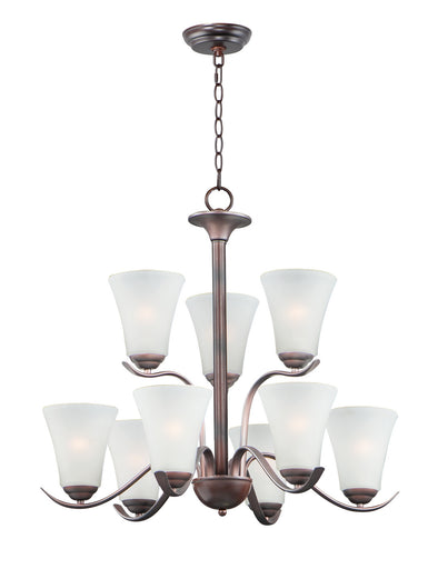 Vital Nine Light Chandelier Oil Rubbed Bronze