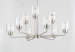Maxim - 12277CDSN - Nine Light Chandelier - Acadia - Satin Nickel