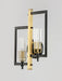 Maxim - 16115CLBKAB - Two Light Wall Sconce - Flambeau - Black / Antique Brass