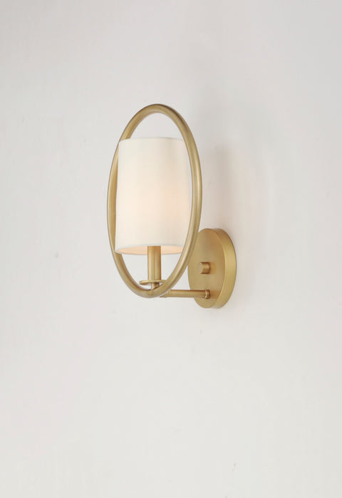 Maxim - 25291OFNAB - One Light Semi-Flush Mount - Meridian - Natural Aged Brass