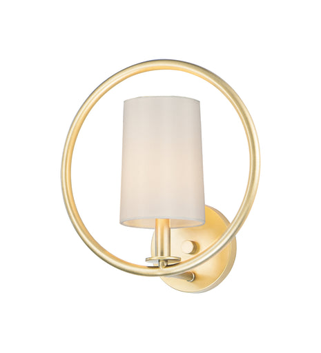 Meridian One Light Semi-Flush Mount Natural Aged Brass
