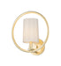 Maxim - 25291OFNAB - One Light Semi-Flush Mount - Meridian - Natural Aged Brass