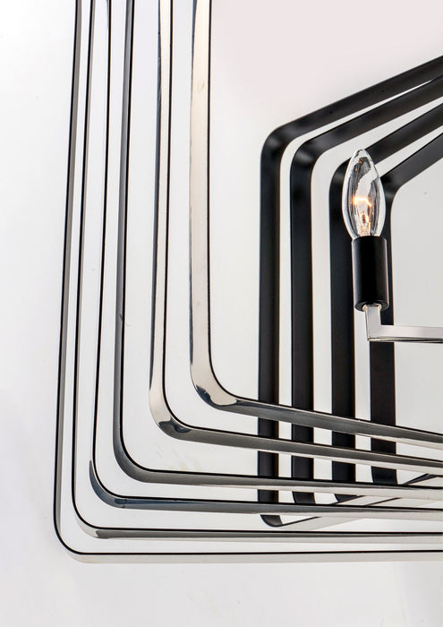 Maxim - 28677PNBK - Five Light Pendant - Radial - Polished Nickel / Black