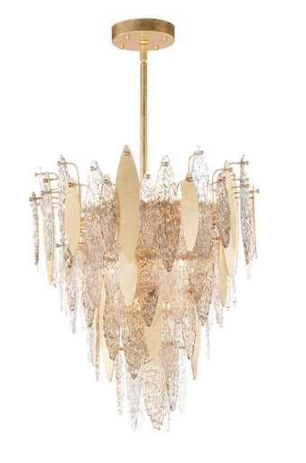 Majestic 12 Light Chandelier Gold Leaf
