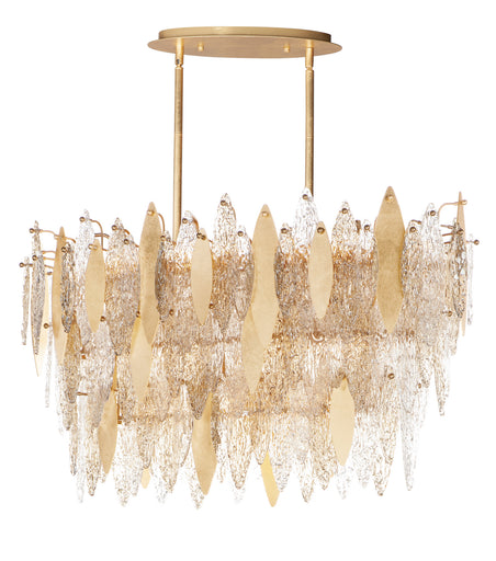 Majestic 18 Light Chandelier Gold Leaf