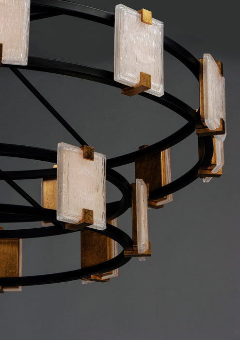 Maxim - 39538CYBKGL - LED Chandelier - Radiant - Black / Gold Leaf