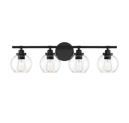 Carson Four Light Bath Bar Matte Black