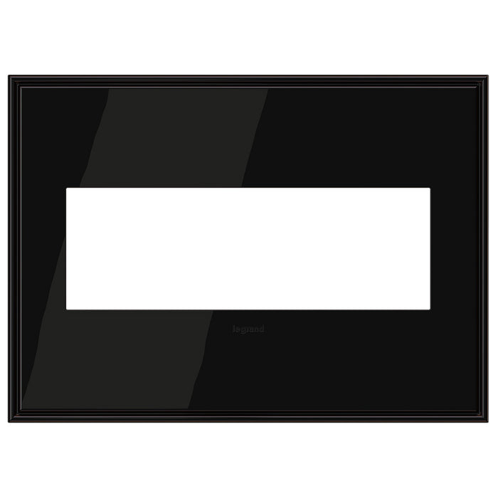 Legrand - AWC3GBLN4 - Wall Plate - Adorne - Black Nickel