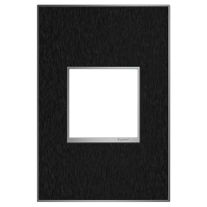 Legrand - AWM1G2BLS4 - Gang Wall Plate - Adorne - Black Stainless