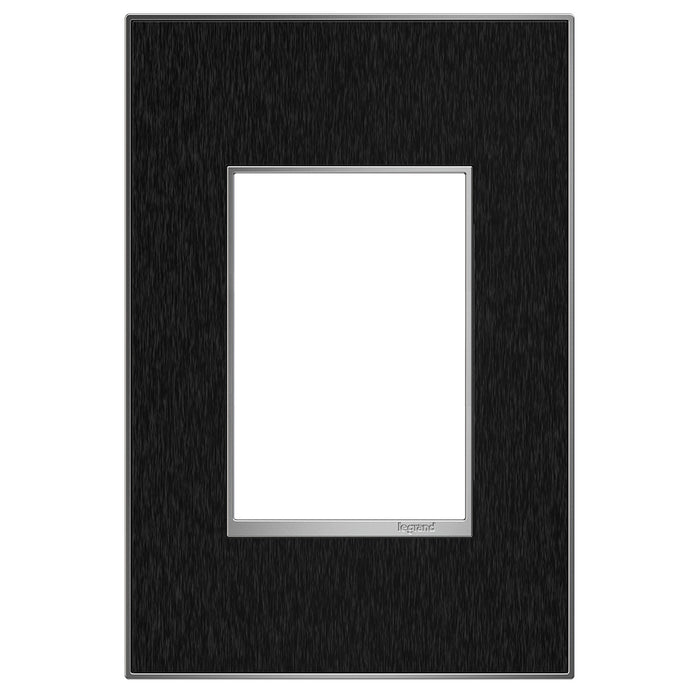 Legrand - AWM1G3BLS4 - Gang Wall Plate - Adorne - Black Stainless