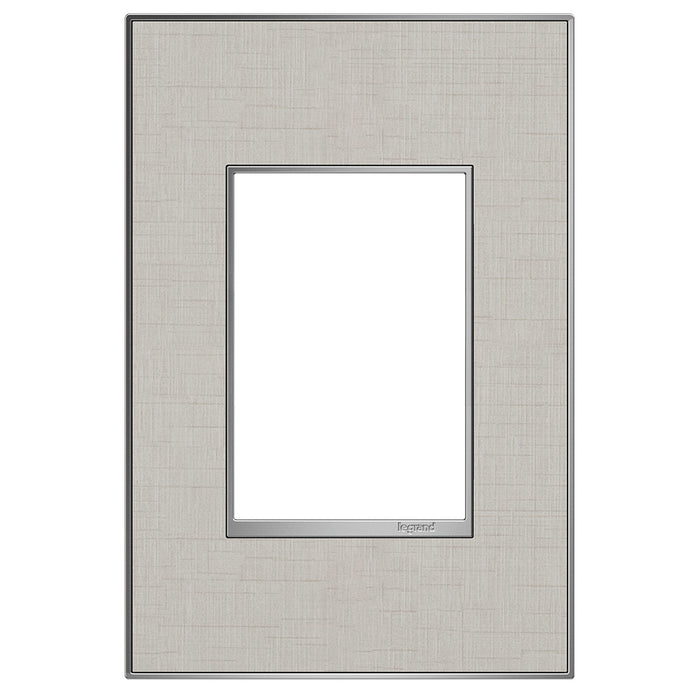 Legrand - AWM1G3TL4 - Gang Wall Plate - Adorne - True Linen