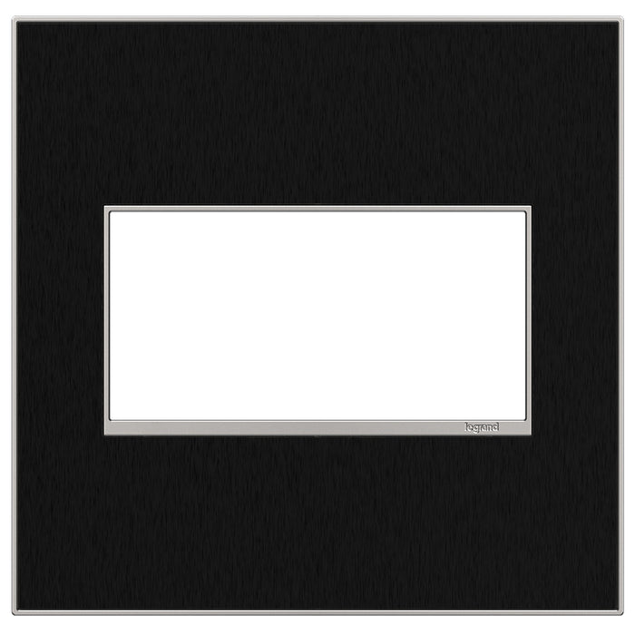 Legrand - AWM2GBLS4 - Gang Wall Plate - Adorne - Black Stainless