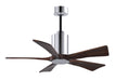 Matthews Fan Company - PA5-CR-WA-42 - 42 Inch Ceiling Fan - Patricia - Polished Chrome