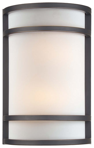 Two Light Wall Mount Dark Restoration Bronze