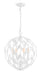 Crystorama - 504-MT - Four Light Chandelier - Broche - Matte White
