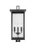 Millennium - 42604-PBK - Four Light Outdoor Post Lantern - Barkeley - Powder Coated Black